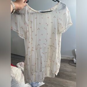 Floral Short Sleeve Blouse